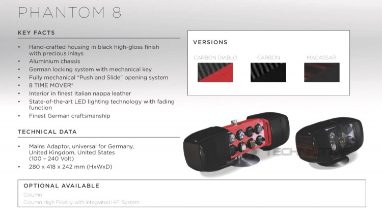 Buben-Zorweg Phantom 8 Carbon Red. Производство Германия. Бокс для подзавода 8-ми часов.  