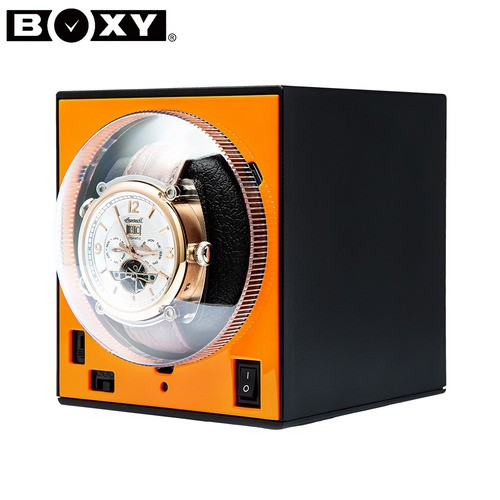 BOXY Brick. Шкатулка для подзавода 1-х часов. Оранжевый.