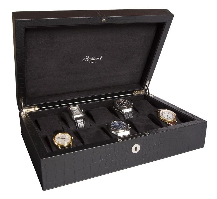 Арт. L264. Шкатулка для 10-ти часов. 10 WATCH COLLECTOR BOXES. Rapport London (Англия). 
