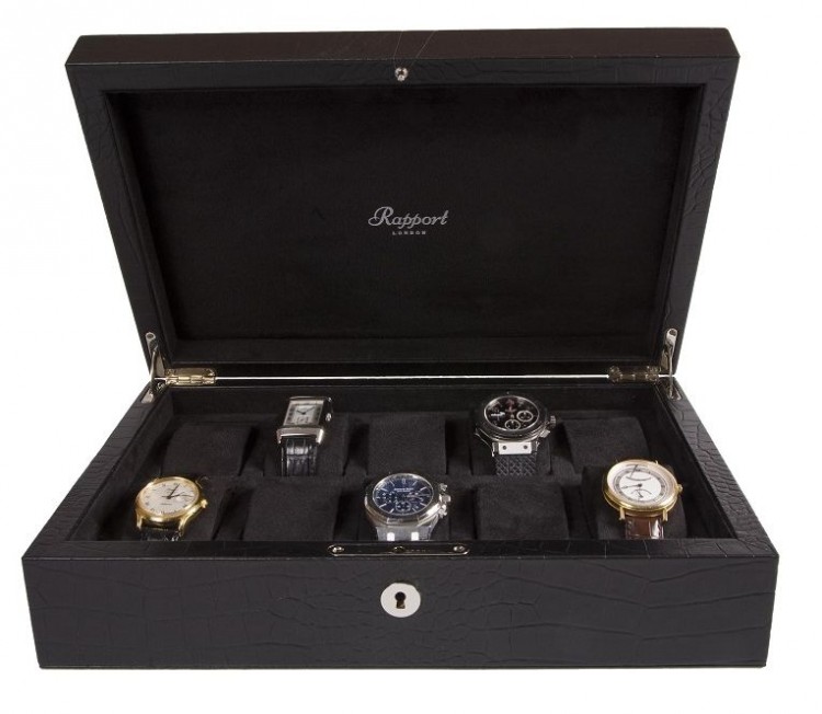 Арт. L264. Шкатулка для 10-ти часов. 10 WATCH COLLECTOR BOXES. Rapport London (Англия). 