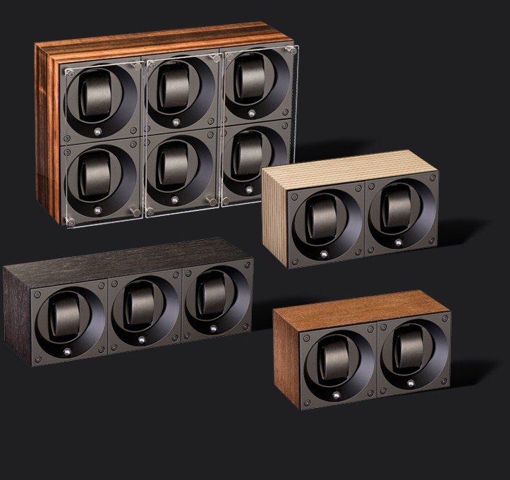 Masterbox collection. Wooden Masterbox. Бокс для 4-х часов с автоподзаводом. Swiss Kubik, Швейцария.