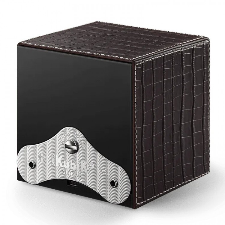 Masterbox collection. Masterbox Alligator Leather quattro. Бокс для 4-х часов с автоподзаводом. Swiss Kubik, Швейцария.