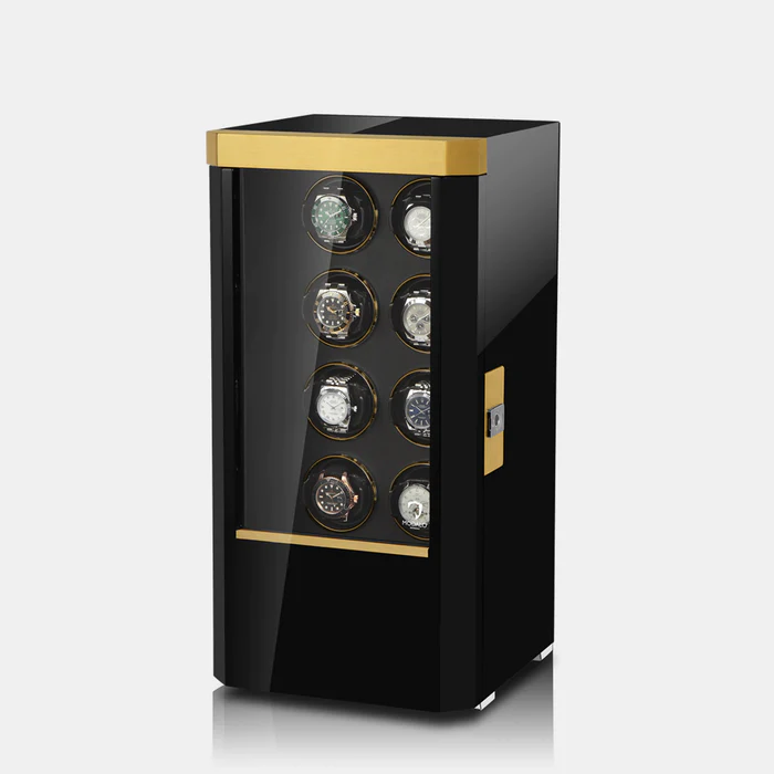 MODALO ROYAL 8 MV4. BLACK GOLD Шкатулка для подзавода 8-ми часов. 