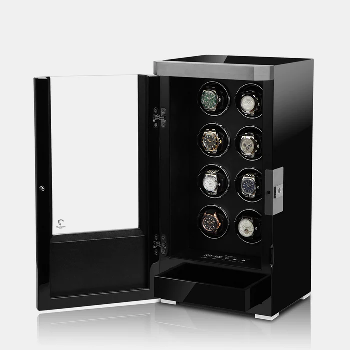 MODALO ROYAL 8 MV4. BLACK Шкатулка для подзавода 8-ми часов. 