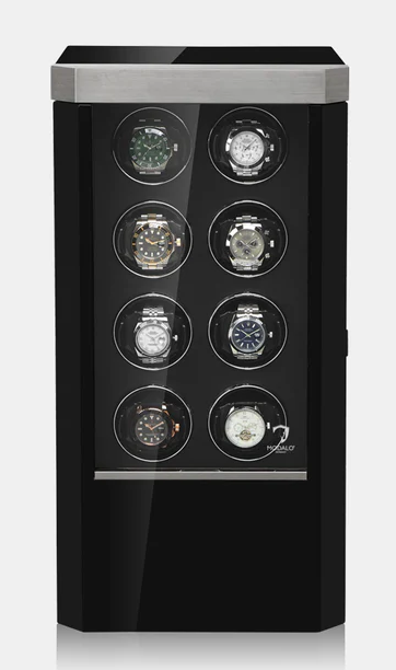MODALO ROYAL 8 MV4. BLACK Шкатулка для подзавода 8-ми часов. 