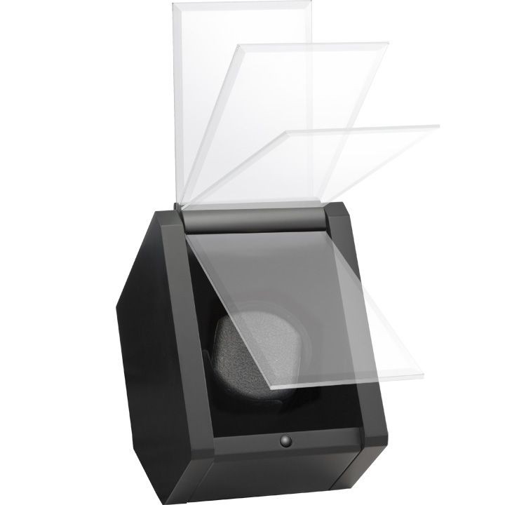 Арт DM-01 BM. Шкатулка для подзавода 1-х часов. Черный лак. Boxy. 