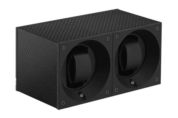 Masterbox collection. Carbon Fiber Masterbox Duo. Бокс для 2-х часов с автоподзаводом. Swiss Kubik, Швейцария.