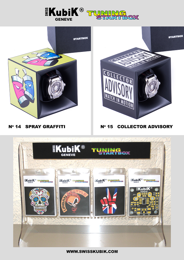 Startbox collection. Startbox yellow. Бокс для 1-х часов с автоподзаводом. Swiss Kubik, Швейцария.