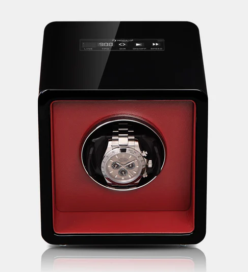 MODALO SATURN SINGLE MV4. BLACK RED Шкатулка для подзавода 1-х часов. 