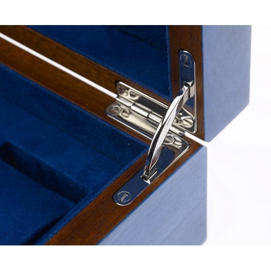 Арт. L401. Шкатулка для хранения 8-ми часов. HERITAGE BLUE 8 WATCH BOX. Rapport London (Англия).  