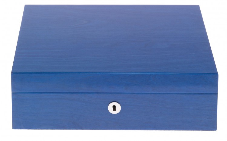Арт. L401. Шкатулка для хранения 8-ми часов. HERITAGE BLUE 8 WATCH BOX. Rapport London (Англия).  