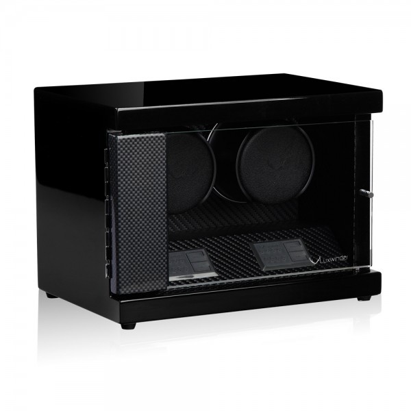 Серия Flint 2 carbon. Шкатулка для подзавода 2-х часов. Производство Luxwinder.