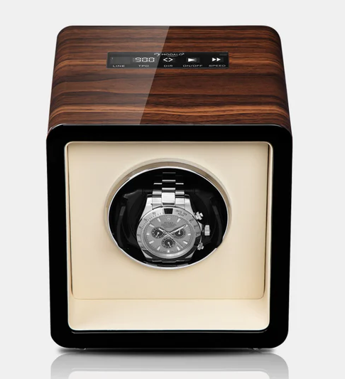 MODALO SATURN SINGLE MV4. WALNUT BEIGE Шкатулка для подзавода 1-х часов.    