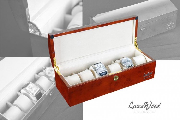 Шкатулка для хранения 6 часов Luxewood арт. LW807-6-3