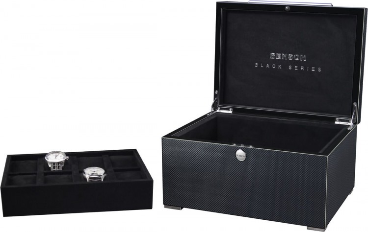 Benson Black Series WB.12.17.CF. Шкатулка для хранения 12-ти часов.  