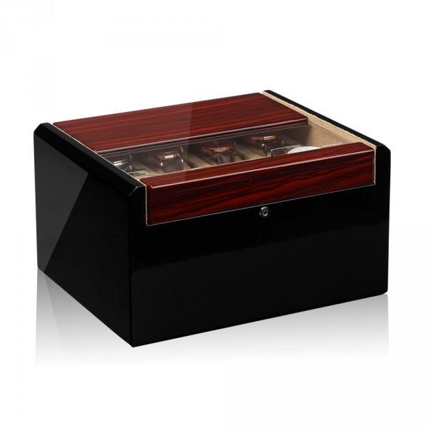 Серия Imperia 16 black-makassar. Шкатулка для хранения 16-ти часов. Производство Modalo. 