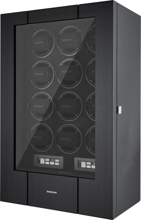 Benson Black Series Pro 12.19.CF. Бокс для подзавода 12-ти часов и хранения 10-ти часов.