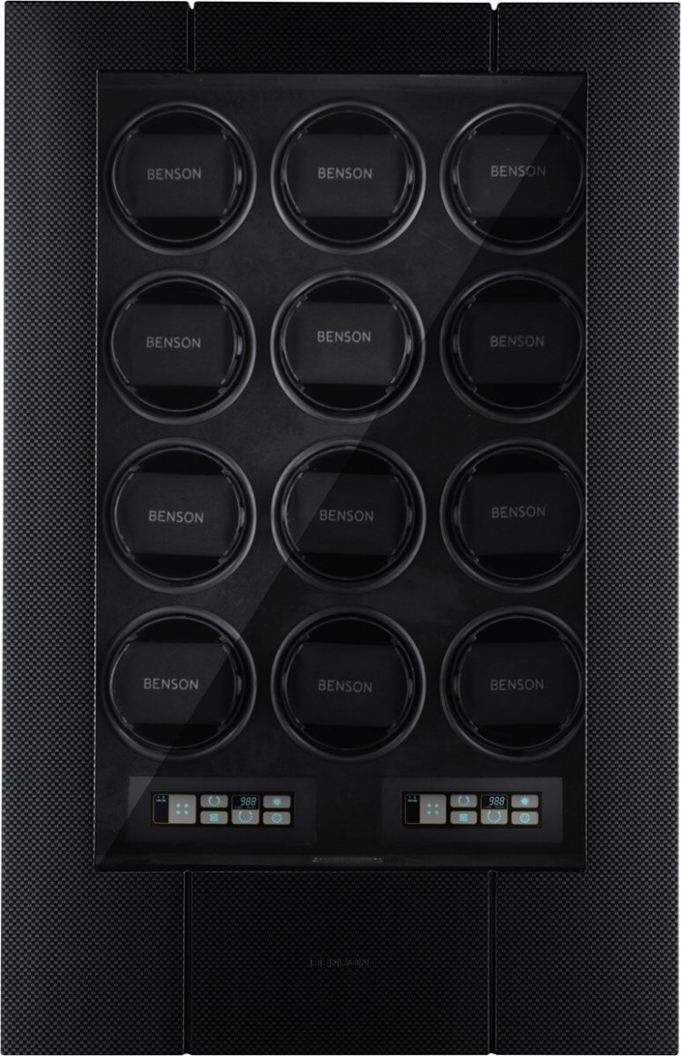 Benson Black Series Pro 12.19.CF. Бокс для подзавода 12-ти часов и хранения 10-ти часов.
