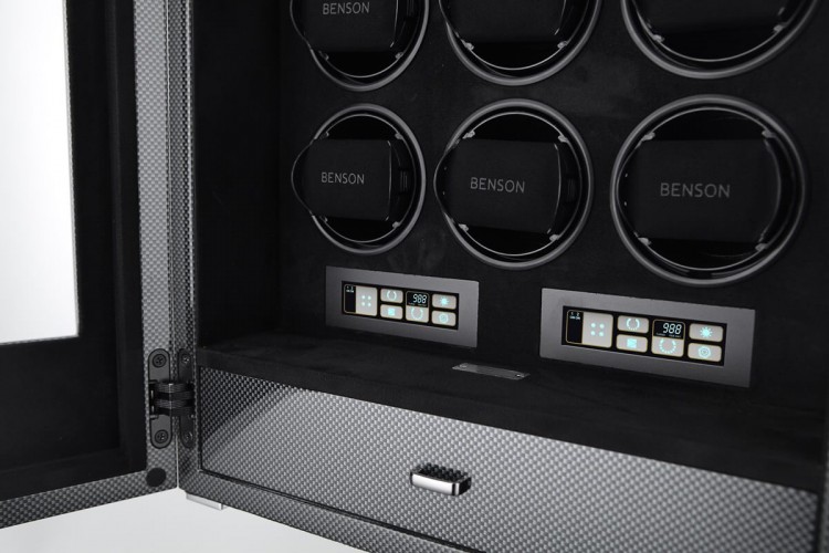 Benson Black Series Pro 12.19.CF. Бокс для подзавода 12-ти часов и хранения 10-ти часов.