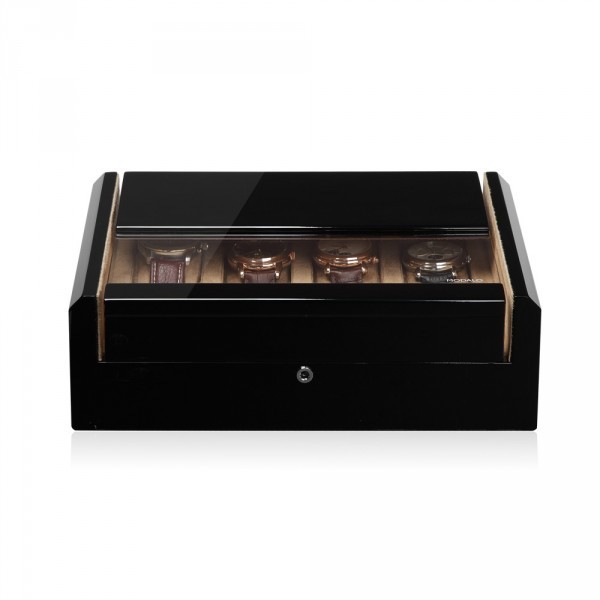 Серия Imperia 8 black. Шкатулка для хранения 8-ми часов. Производство Modalo. 