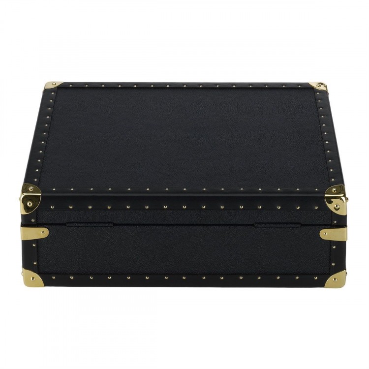 Арт. L315. Шкатулка для хранения 8-ми часов. Navy Blue Classic. Rapport London (Англия).  