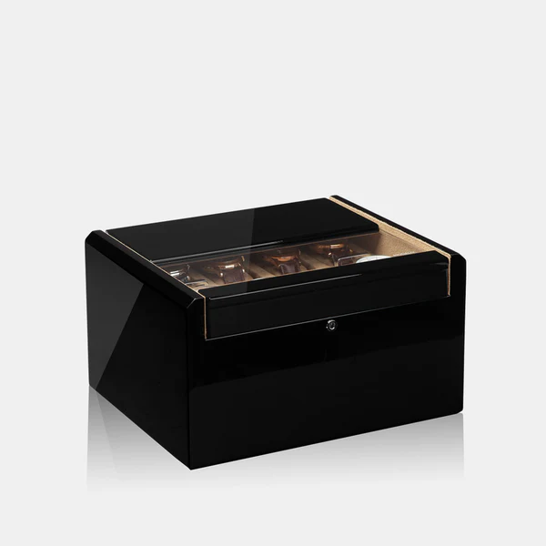MODALO IMPERIA 16 - BLACK. Шкатулка для хранения 16-ти часов.