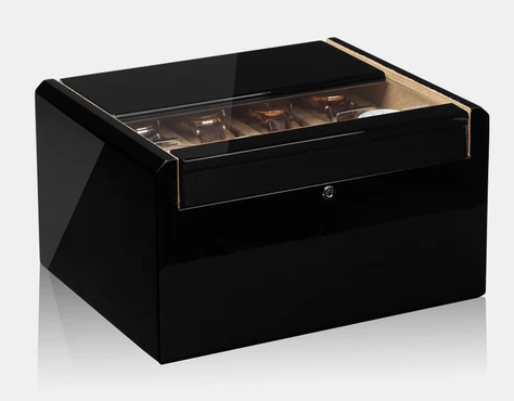 MODALO IMPERIA 16 - BLACK. Шкатулка для хранения 16-ти часов.