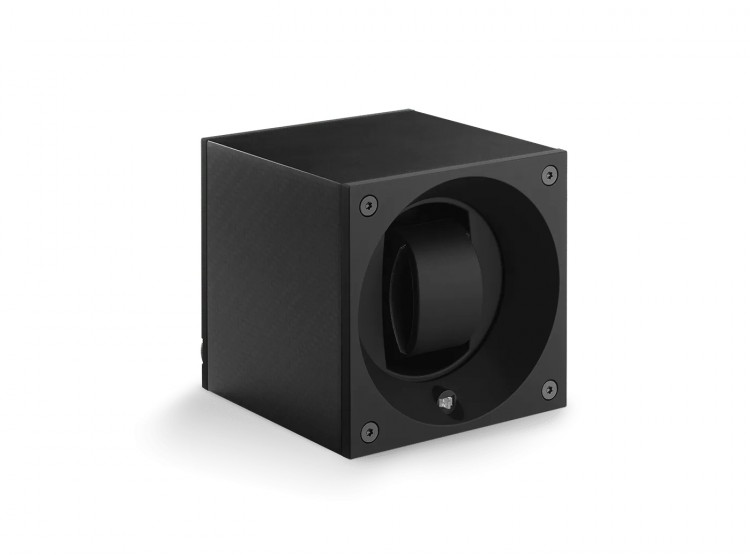 Masterbox collection. Masterbox Carbon Fiber Black. Бокс для 1-х часов с автоподзаводом. Swiss Kubik, Швейцария.