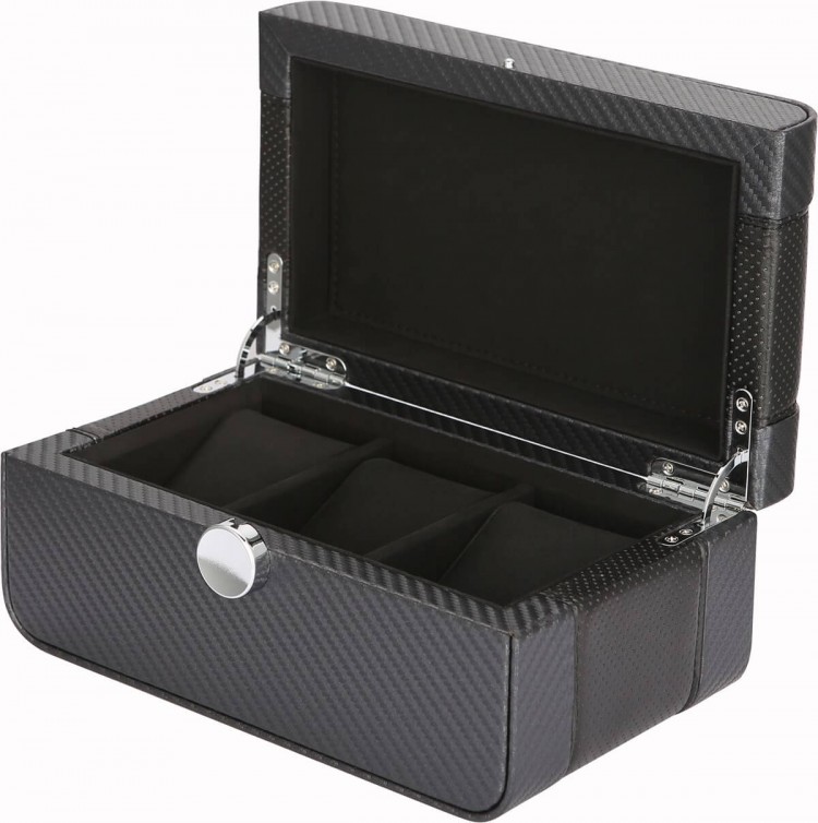 Benson Black Series 3 LWB.3 Carbon Fibre. Футляр для хранения 3-х часов. 