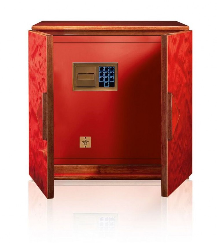 Арт. 925 FORZIERE ROSSO. Сейф для часов и драгоценностей. Agresti Италия.   