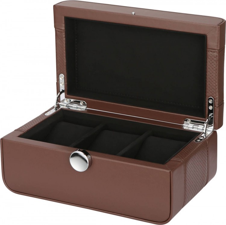 Benson Black Series 3 LWB.3 Dark Brown. Футляр для хранения 3-х часов. 
