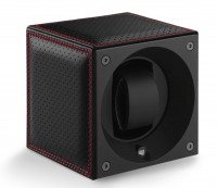 Masterbox collection. Racing collection – Stitched Black Leather & Red Double Stitches. Бокс для 1-х часов с автоподзаводом. Swiss Kubik, Швейцария.