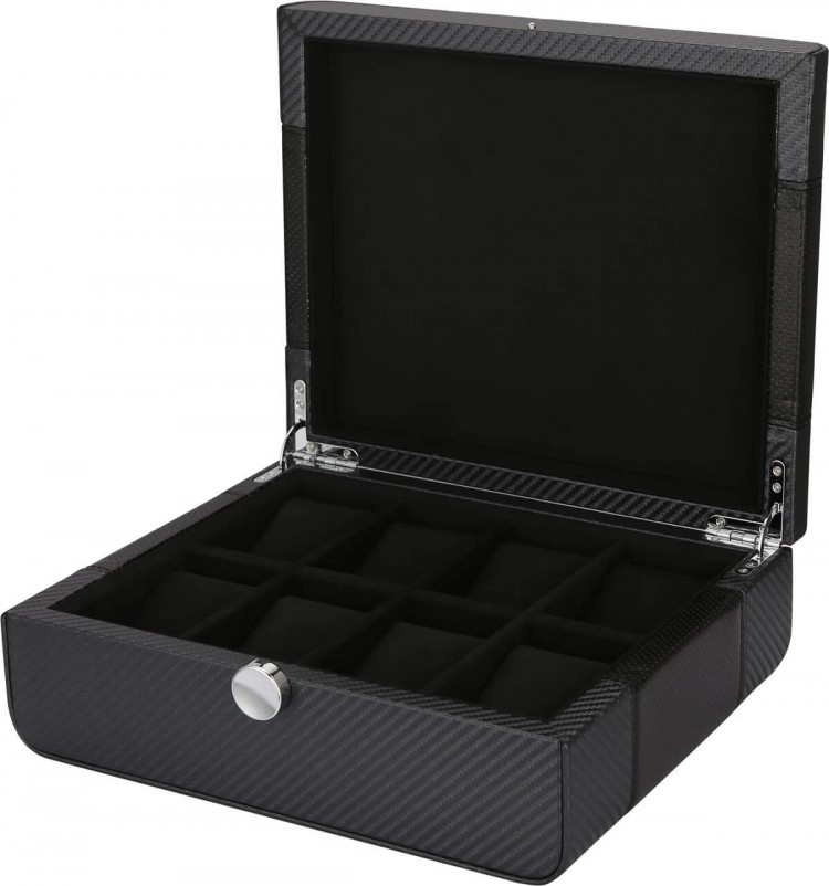 Benson Black Series 8 LWB.8 Carbon Fibre. Футляр для хранения 8-ми часов.