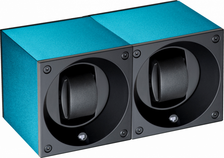 Masterbox collection. Masterbox aluminium. Бокс для 2-х часов с автоподзаводом. Swiss Kubik, Швейцария.