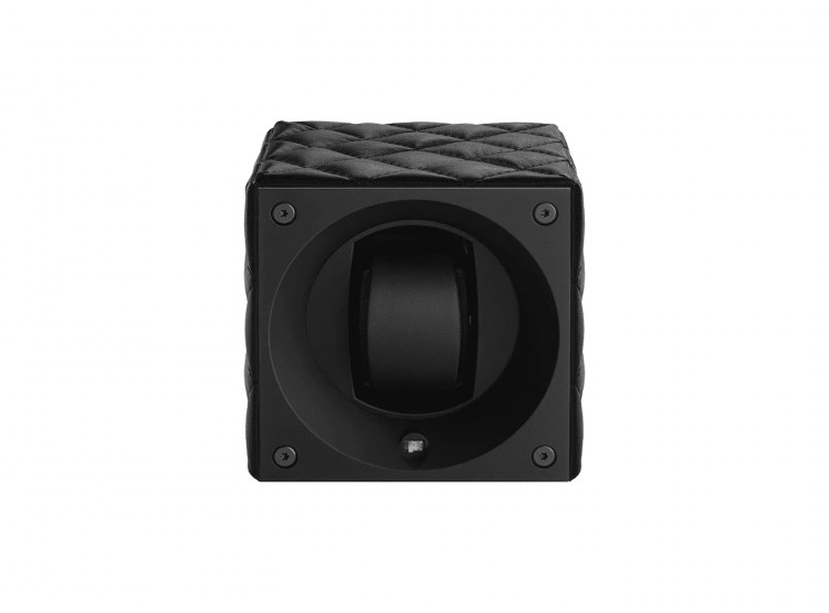Masterbox collection. Masterbox Black Leather & Black stitches. Бокс для 1-х часов с автоподзаводом. Swiss Kubik, Швейцария.