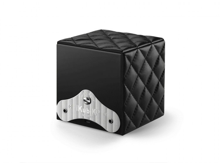 Masterbox collection. Masterbox Black Leather & Black stitches. Бокс для 1-х часов с автоподзаводом. Swiss Kubik, Швейцария.