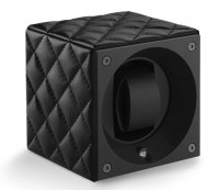 Masterbox collection. Masterbox Black Leather & Black stitches. Бокс для 1-х часов с автоподзаводом. Swiss Kubik, Швейцария.