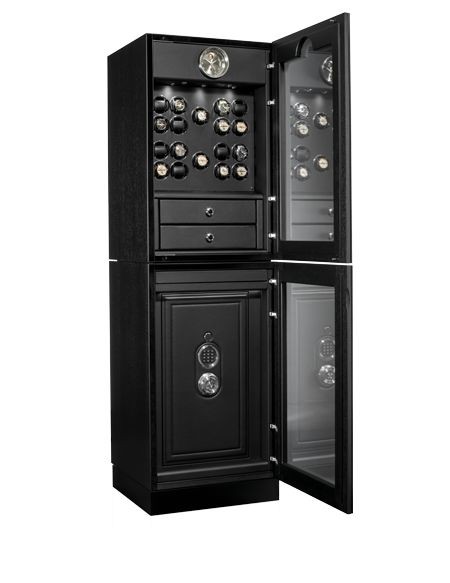 Buben-Zorweg GRAND COLLECTOR INBUILT. Включает в себя сейф, подзавод часов и часы. Зеркальные двери. 