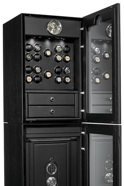 Buben-Zorweg GRAND COLLECTOR INBUILT. Включает в себя сейф, подзавод часов и часы. Зеркальные двери. 