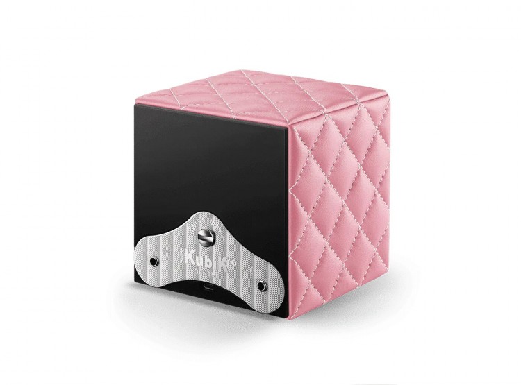 Masterbox collection. Masterbox Pink Leather & White stitches. Бокс для 1-х часов с автоподзаводом. Swiss Kubik, Швейцария.