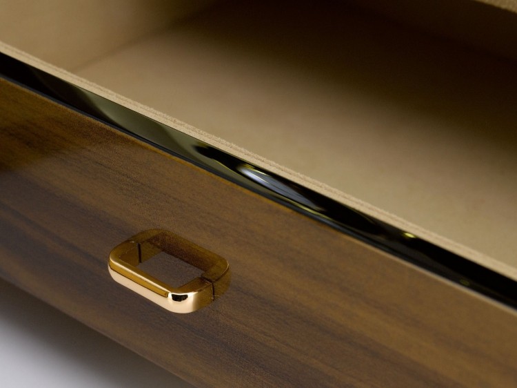 Арт. W312. Шкатулка для подзавода 12-ти часов. PARAMOUNT NINE WATCH WINDER WALNUT. Rapport London. Сделано в Великобритании.