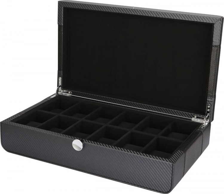 Benson Black Series 12 LWB.12 Carbon Fibre. Футляр для хранения 12-ти часов.