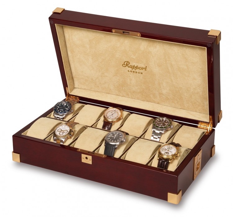 Арт. B267.Шкатулка для хранения 12-ти часов. CAPTAIN'S COLLECTOR BOXEST. Rapport London (Англия).