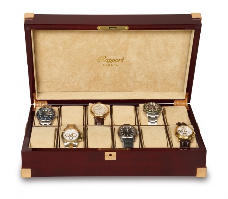 Арт. B267.Шкатулка для хранения 12-ти часов. CAPTAIN'S COLLECTOR BOXEST. Rapport London (Англия).