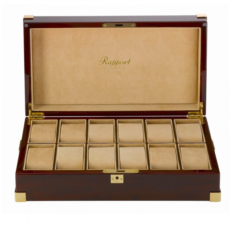 Арт. B267.Шкатулка для хранения 12-ти часов. CAPTAIN'S COLLECTOR BOXEST. Rapport London (Англия).