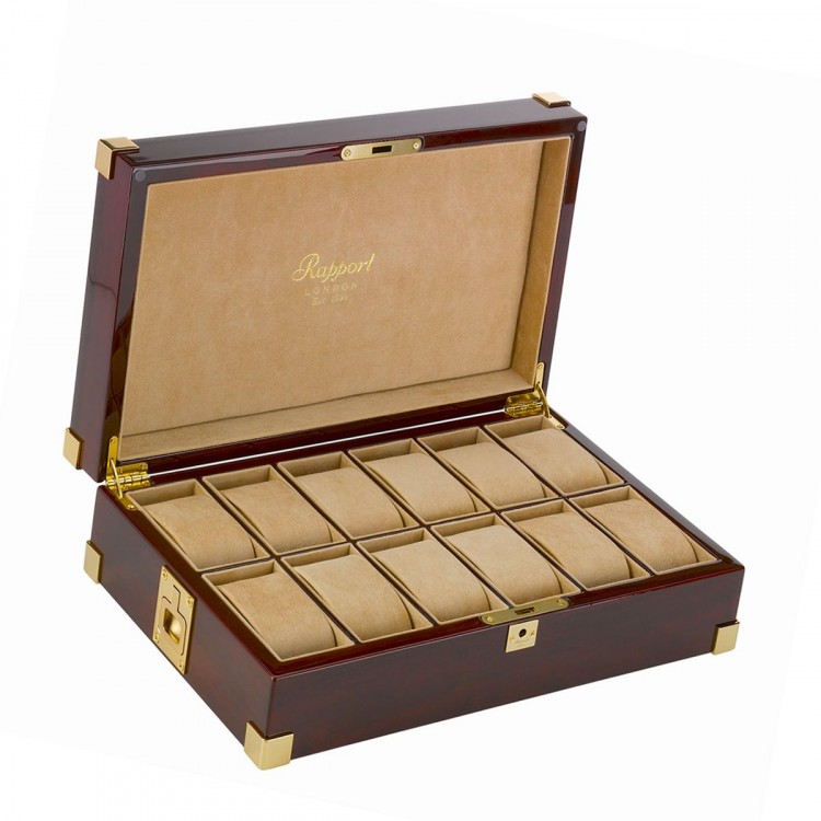 Арт. B267.Шкатулка для хранения 12-ти часов. CAPTAIN'S COLLECTOR BOXEST. Rapport London (Англия).