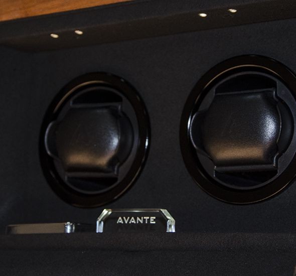 Avante DUKE Ebony Wood. Шкатулка для автоподзавода 2-х часов. Электронный замок.