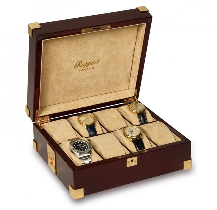 Арт. B266.Шкатулка для хранения 8-ми часов. CAPTAIN'S COLLECTOR BOXEST. Rapport London (Англия).