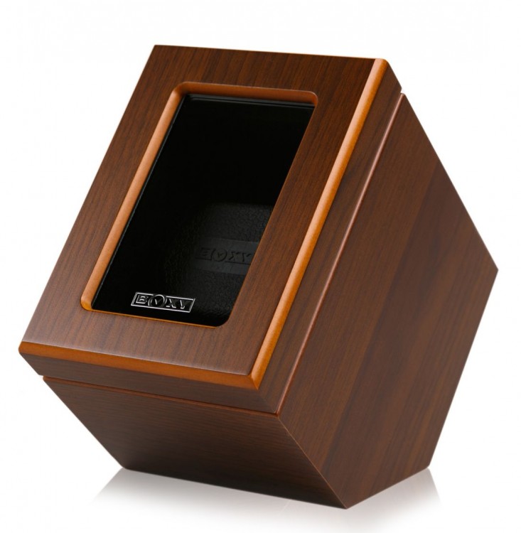 Арт DC-01-DSWM. Шкатулка для подзавода 1-х часов. Коричневый лак. Boxy.