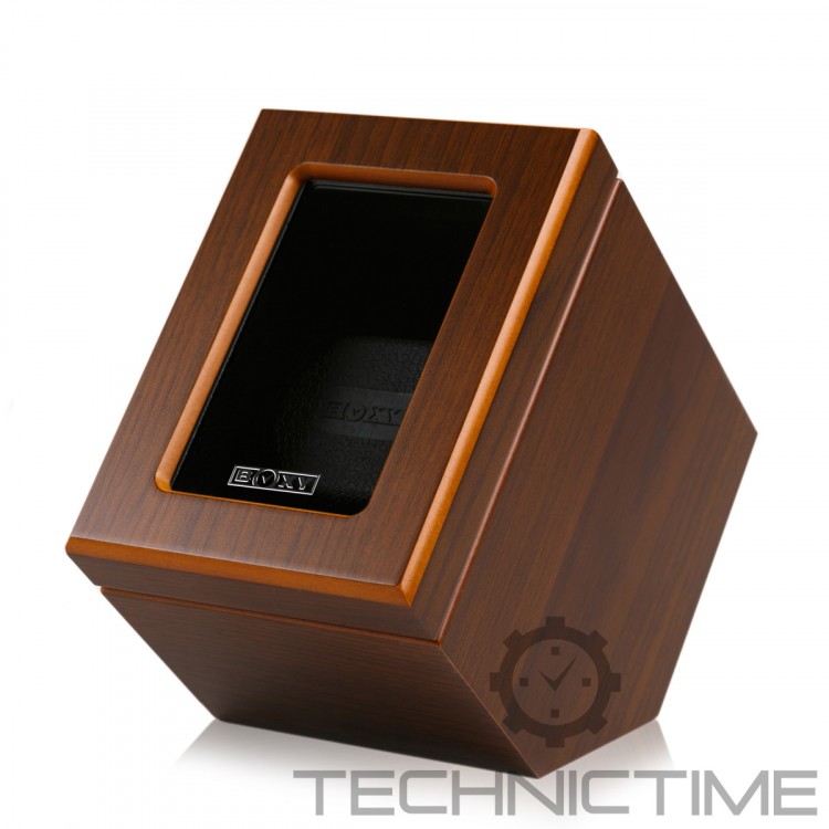Арт DC-01-DSWM. Шкатулка для подзавода 1-х часов. Коричневый лак. Boxy.